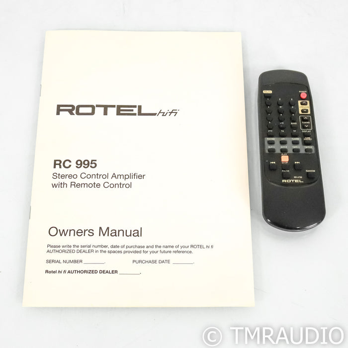 Rotel RC995 Stereo Preamplifier; MM / MC Phono