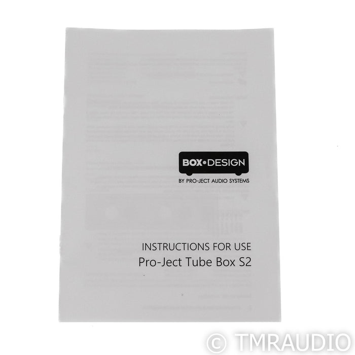 Pro-Ject Tube Box S2 Stereo Phono Preamplifier; MM / MC Phono
