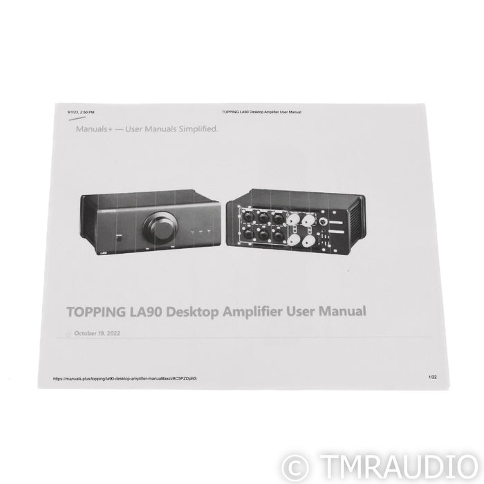 Topping LA90 Stereo Power Amplifier