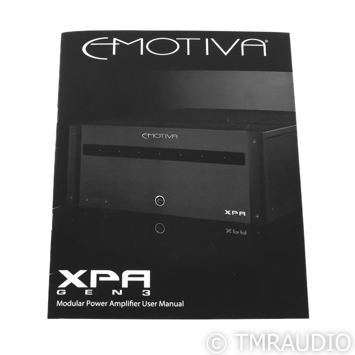 Emotiva XPA-2 Gen 3 Stereo Power Amplifier; XPA2