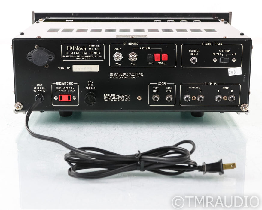 McIntosh MR80 Vintage Digital FM Tuner; MR-80