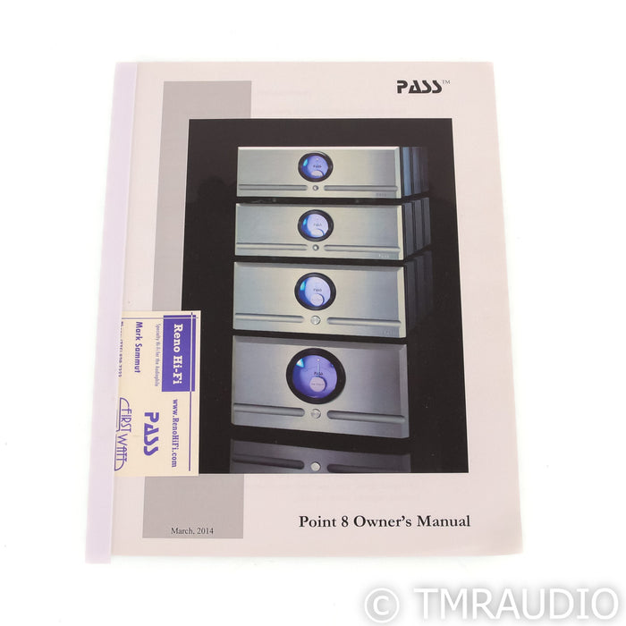 Pass Labs X150.8 Stereo Power Amplifier; X-150.8