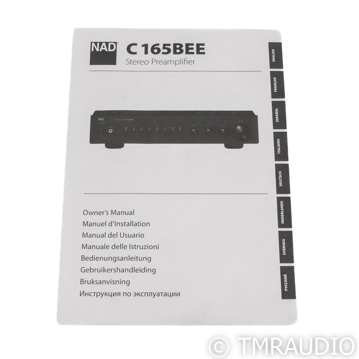 NAD C165BEE Stereo Preamplifier; MM / MC Phono (No Remote)