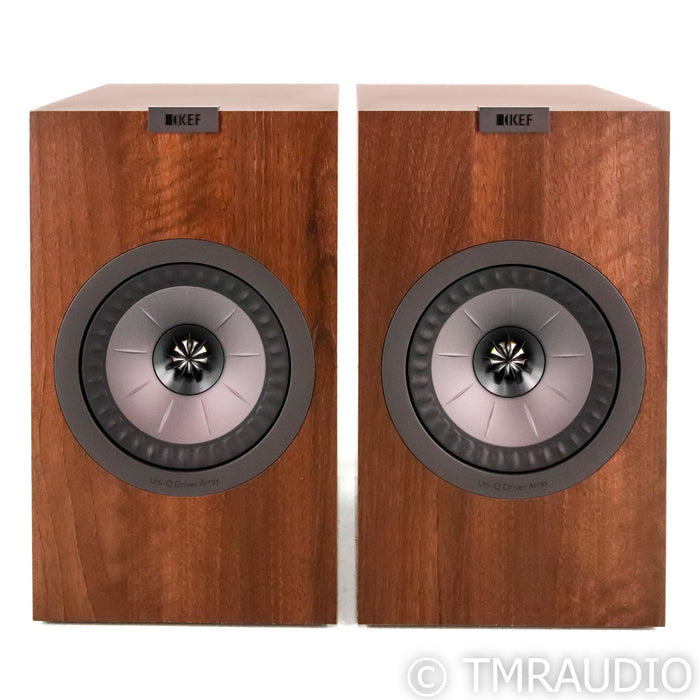 KEF Q350 Bookshelf Speakers; Pair Walnut