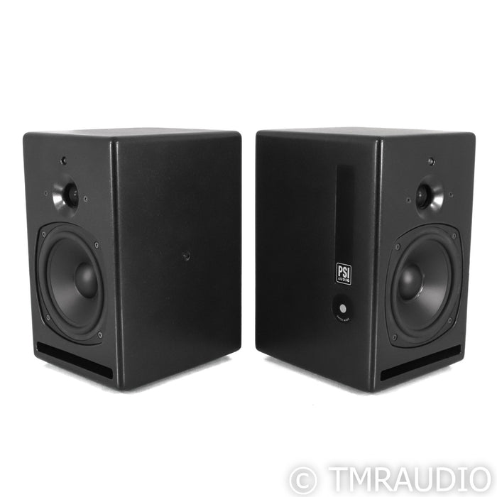 PSI Audio A17-M Powered Bookshelf Speakers; Pair Black