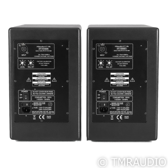 PSI Audio A17-M Powered Bookshelf Speakers; Pair Black