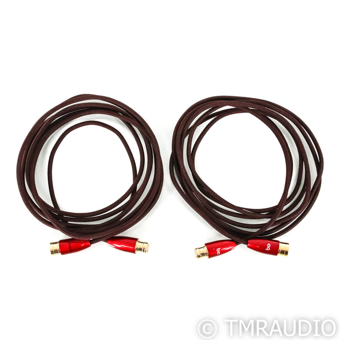 AudioQuest Red River XLR Cables; 4m Pair Balanced Interconnects