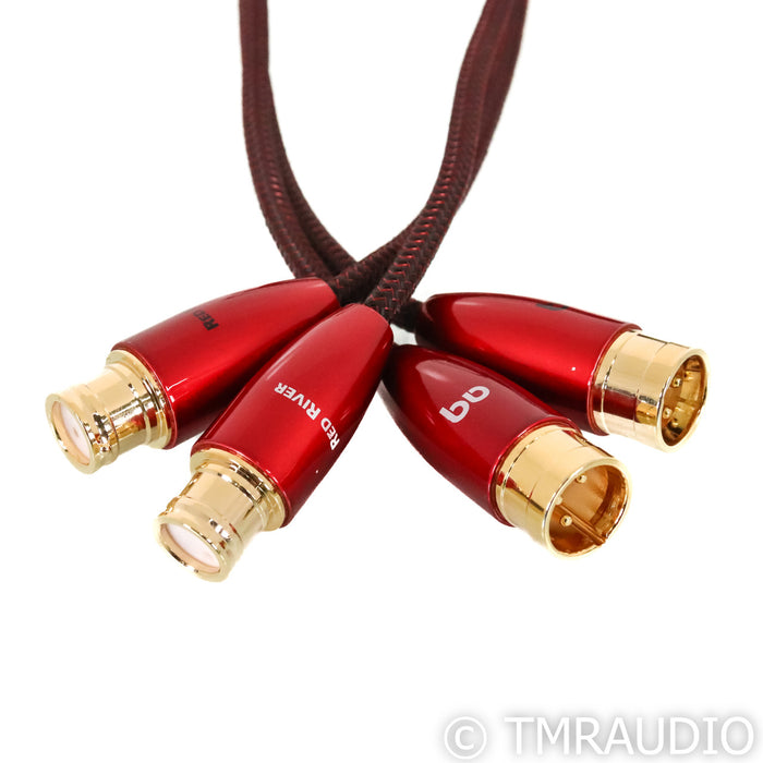 AudioQuest Red River XLR Cables; 4m Pair Balanced Interconnects