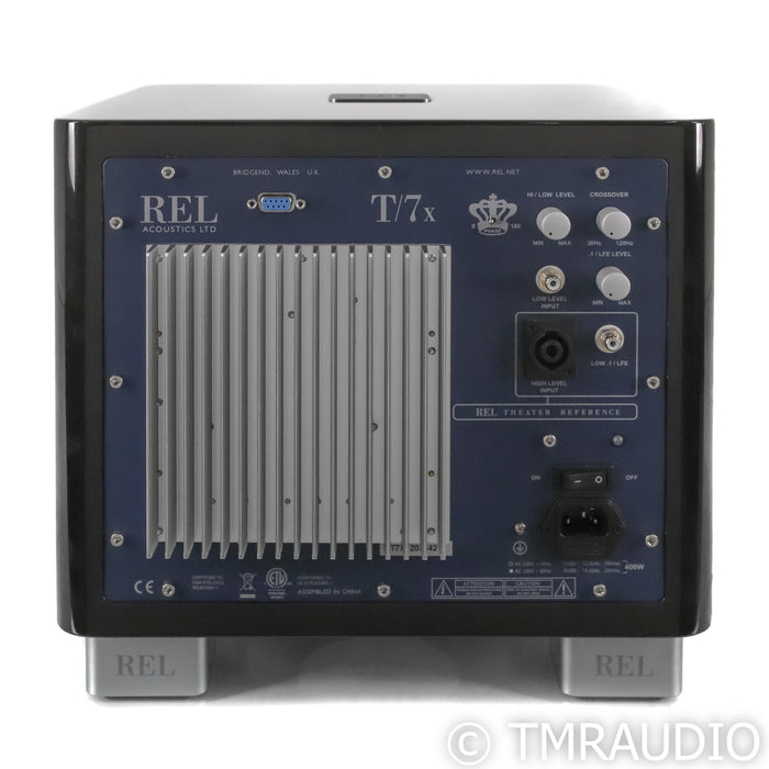 REL T/7x 8‚Äù Powered Subwoofer; Piano Black