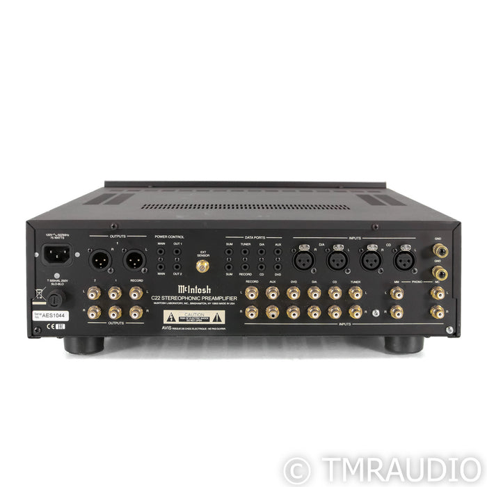 McIntosh C22 MKIV Stereo Tube Preamplifier; MM / MC Phono