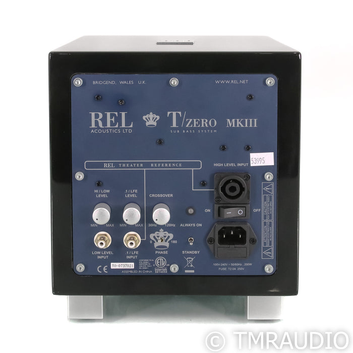 REL TZero MkIII 6.5‚Äù Powered Subwoofer; Black; Mk3