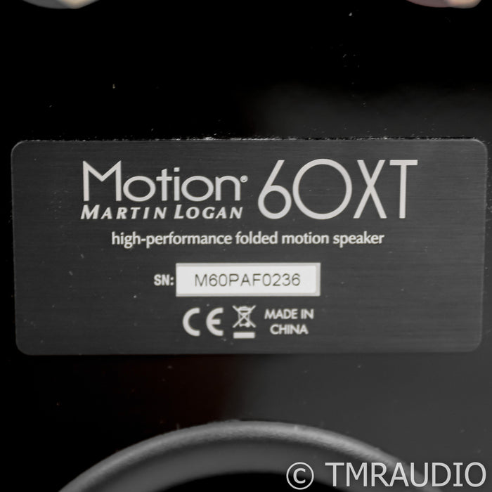 Martin Logan Motion 60XT Floorstanding Speakers; Pair Black Gloss