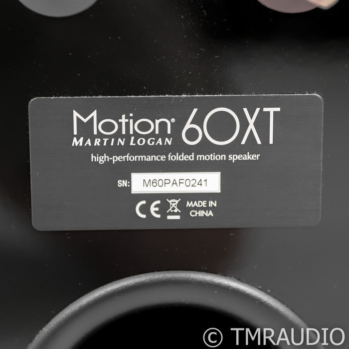 Martin Logan Motion 60XT Floorstanding Speakers; Pair Black Gloss