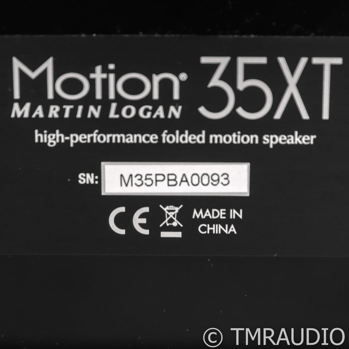 Martin Logan Motion 35XT Bookshelf Speakers; 35-XT; Black Pair