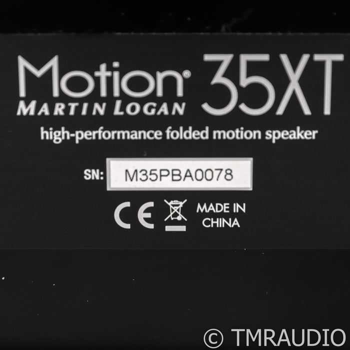 Martin Logan Motion 35XT Bookshelf Speakers; 35-XT; Black Pair