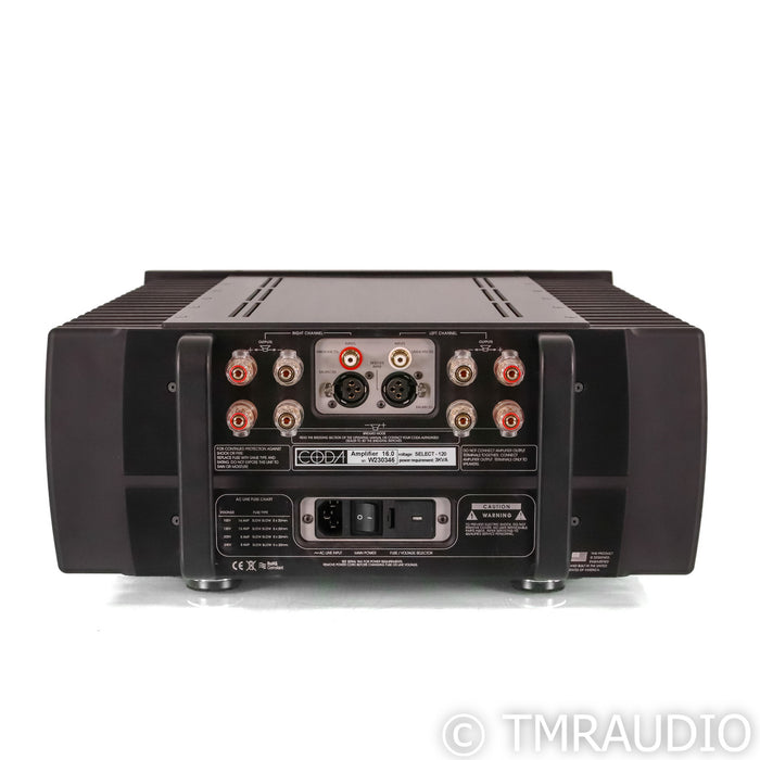 Coda 16 Stereo Power Amplifier; Sixteen