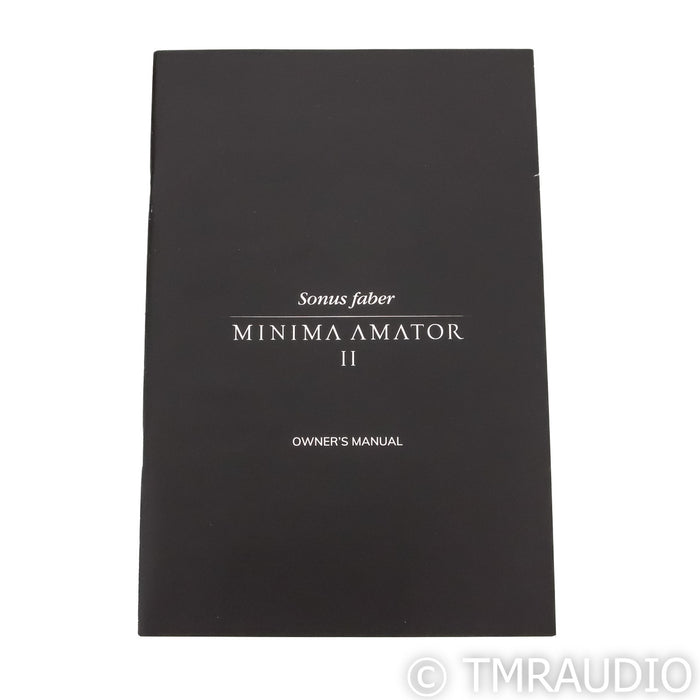 Sonus Faber Minima Amator II Bookshelf Speakers; Walnut Pair