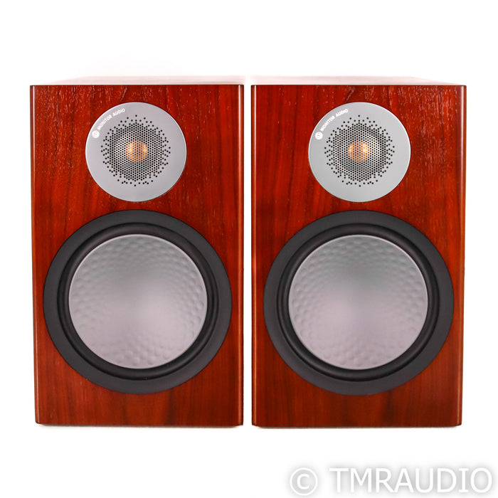 Monitor Audio Silver 100 Bookshelf Speakers; Pair Natural Walnut