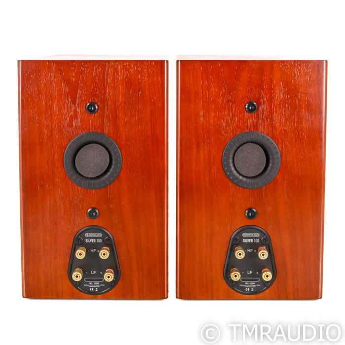 Monitor Audio Silver 100 Bookshelf Speakers; Pair Natural Walnut