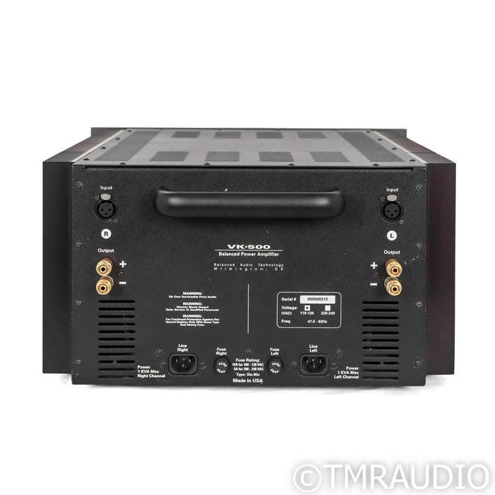 BAT VK-500 Dual Mono Power Amplifier; w/ BAT-PAK Upgrade