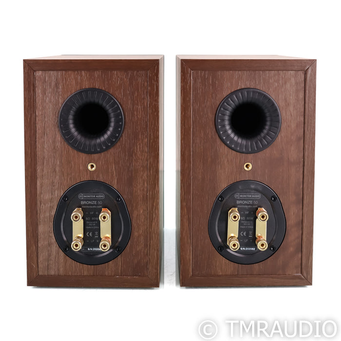 Monitor Audio Bronze 50 Bookshelf Speakers; Walnut Pair