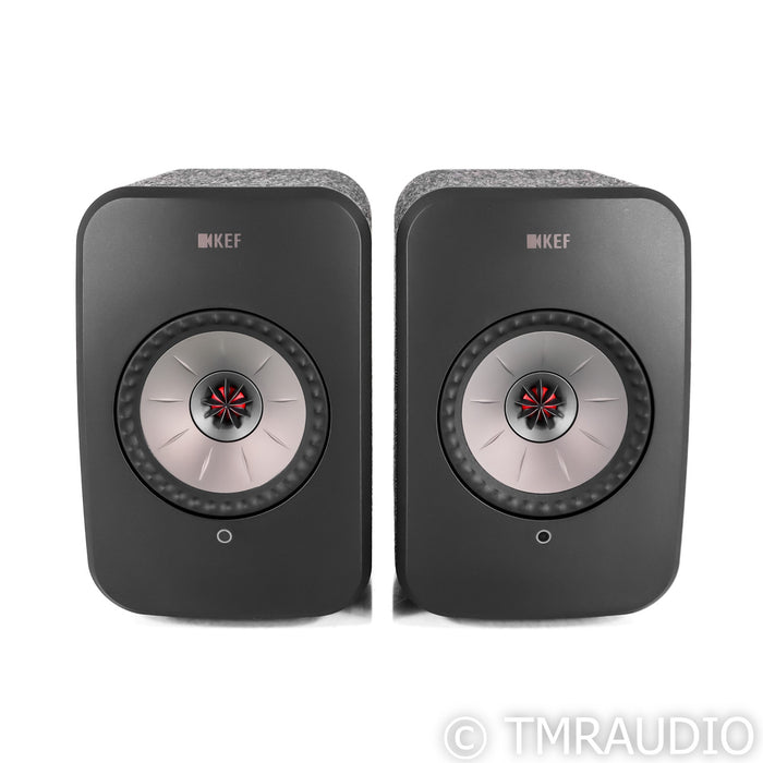 KEF LSX Wireless Bookshelf Speaker; Pair Denim