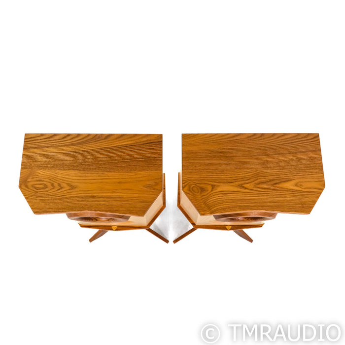 Fleetwood Sound DeVille SQ Bookshelf Speakers; Light Ash Pair w/ Stands