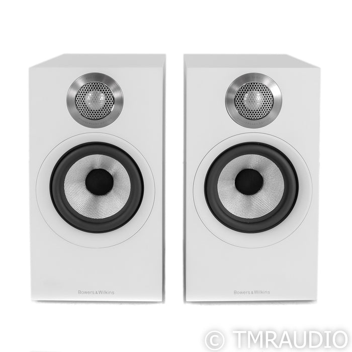 B&W 607 S2 Anniversary Edition Bookshelf Speakers; White Pair