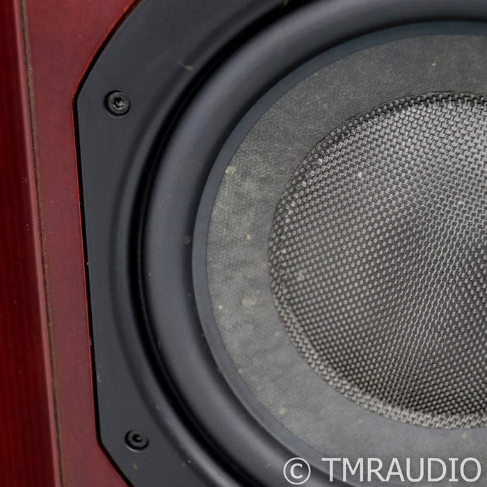 B&W Nautilus 802 Floorstanding Speakers; Red Cherry Pair
