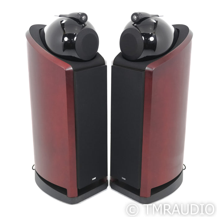 B&W Nautilus 802 Floorstanding Speakers; Red Cherry Pair