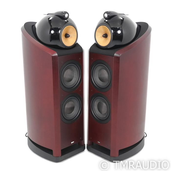 B&W Nautilus 802 Floorstanding Speakers; Red Cherry Pair