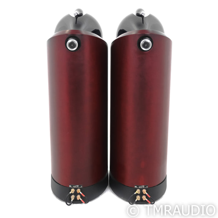 B&W Nautilus 802 Floorstanding Speakers; Red Cherry Pair