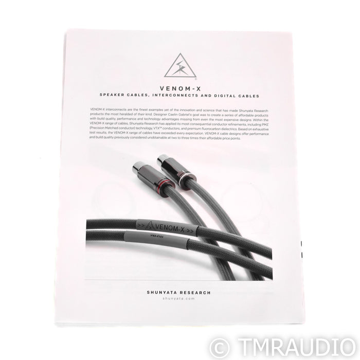 Shunyata Research Venom-X Speaker Cables; 2.5m Pair