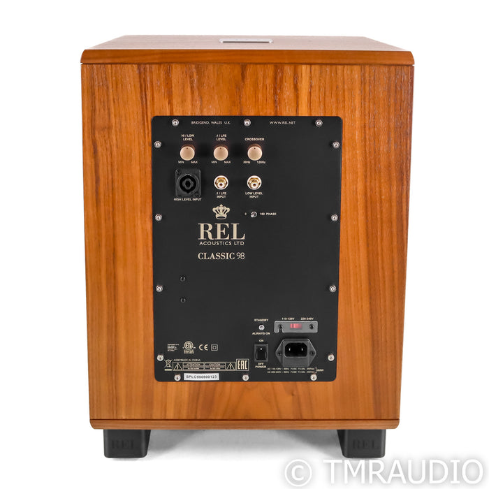 REL Classic 98 10" Powered Subwoofer; Walnut (Open Box)