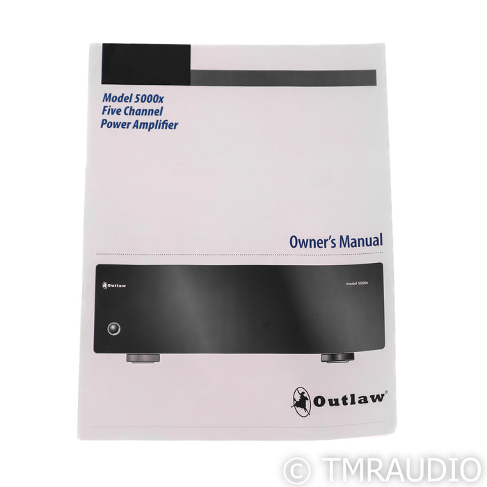 Outlaw Audio Model 5000x Five Channel Power Amplifier