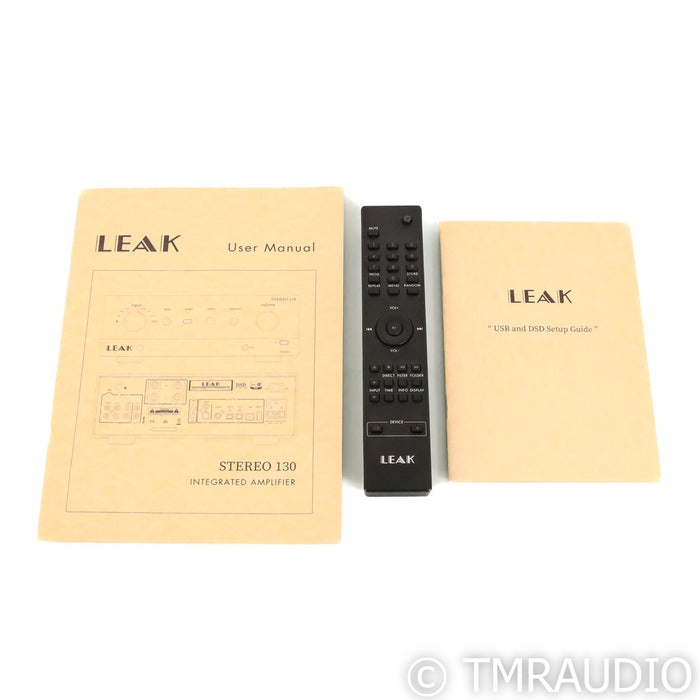 Leak Stereo 130 Stereo Integrated Amplifier; DAC; USB; MM Phono; Walnut Cabinet
