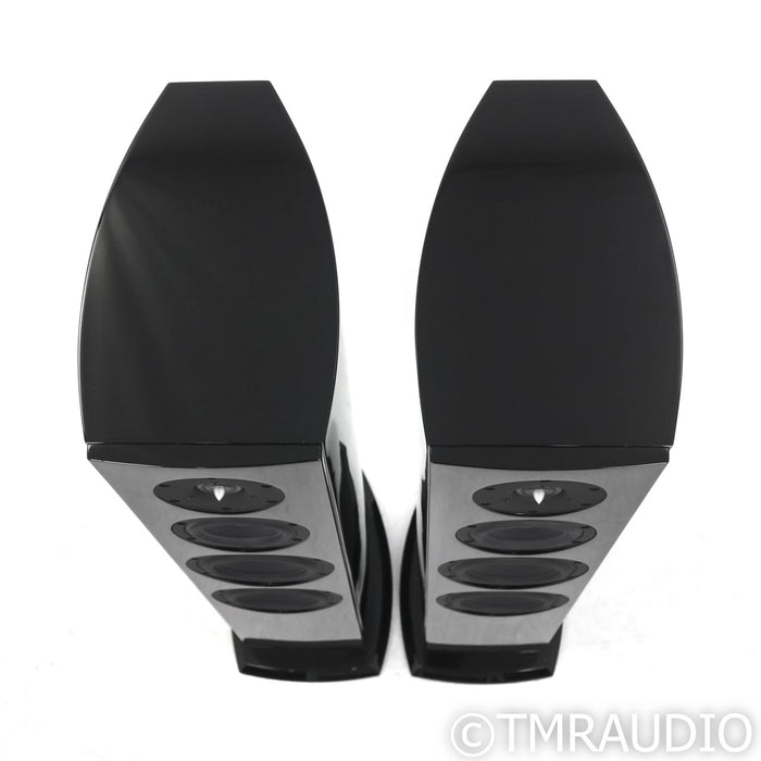 Aerial Acoustics Model 6T Floorstanding Speakers; High Gloss Metallic Black Pair