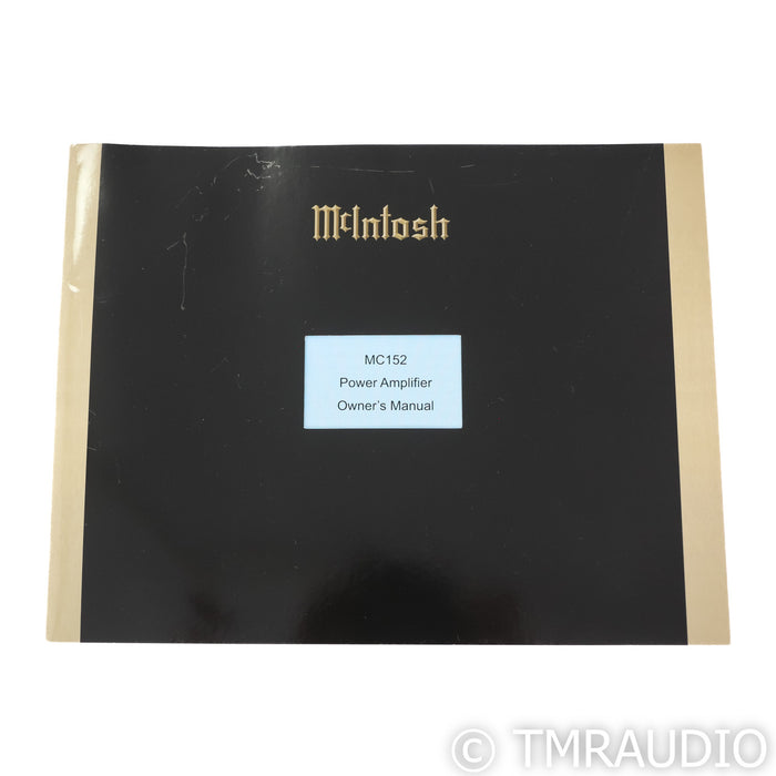 McIntosh MC152 Stereo Power Amplifier