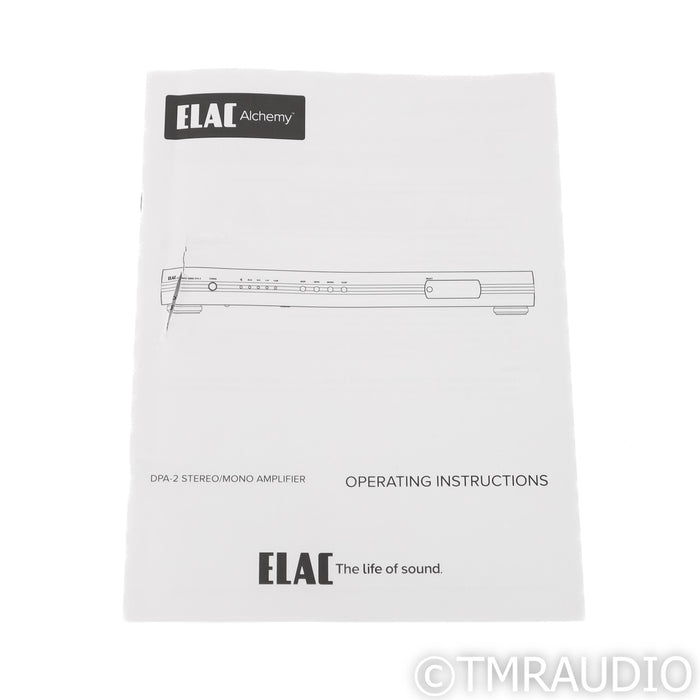ELAC Alchemy Series DPA-2 Stereo / Mono Power Amplifier; DPA2