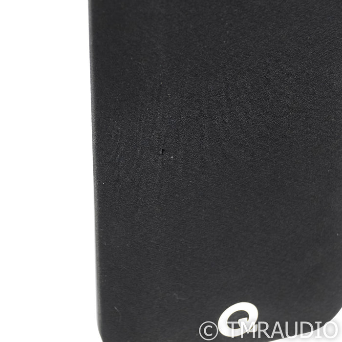 Q Acoustic Concept 300 Bookshelf Speakers; Silver and Ebony Pair w/ Stands