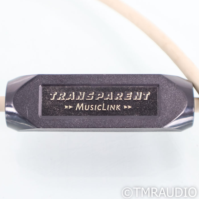 Transparent Audio MusicLink RCA Cables; 1m Pair Interconnects