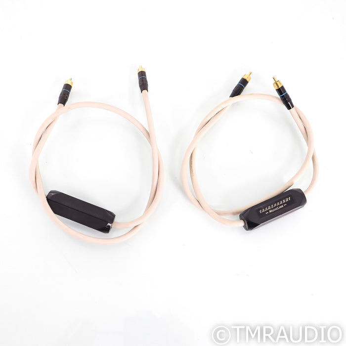 Transparent Audio MusicLink RCA Cables; 1m Pair Interconects