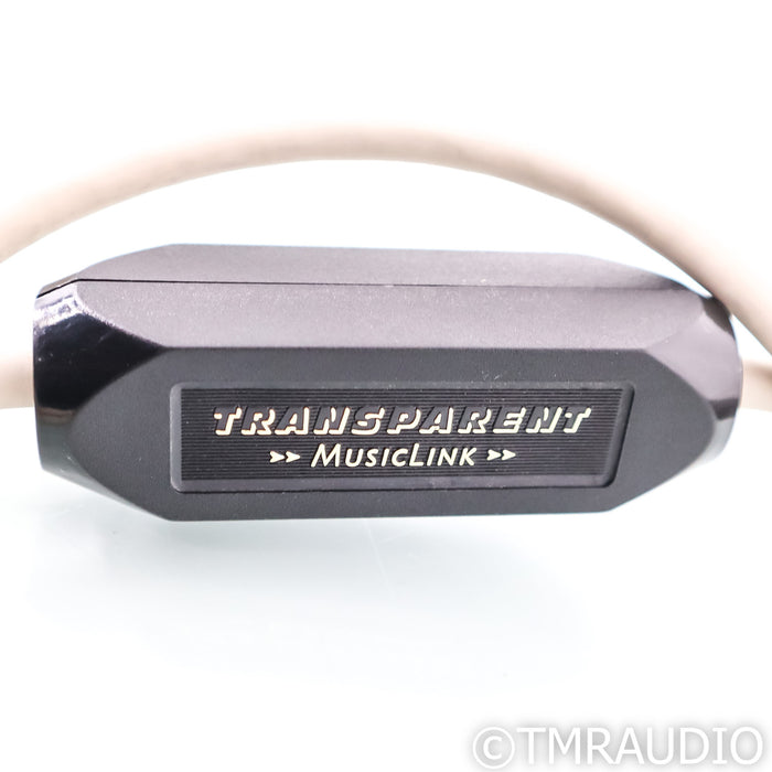 Transparent Audio MusicLink RCA Cables; 1m Pair Interconects