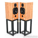 Harbeth HL Compact 7ES-3 XD Bookshelf Speakers; Ton Traeger Stands; Cherry Pair