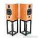 Harbeth HL Compact 7ES-3 XD Bookshelf Speakers; Ton Traeger Stands; Cherry Pair