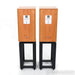 Harbeth HL Compact 7ES-3 XD Bookshelf Speakers; Ton Traeger Stands; Cherry Pair