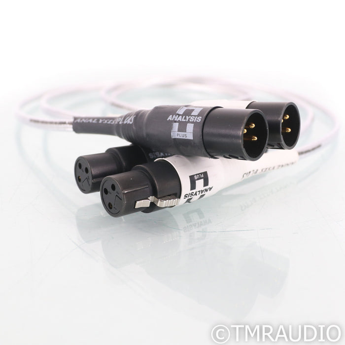 Analysis Plus Silver Apex XLR Cables; 1m Pair Balanced Interconnects