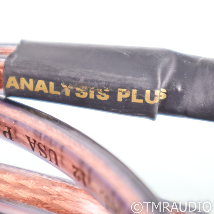Analysis Plus Oval 12 Bi-Wire Speaker Cables; 8ft Pair Banana