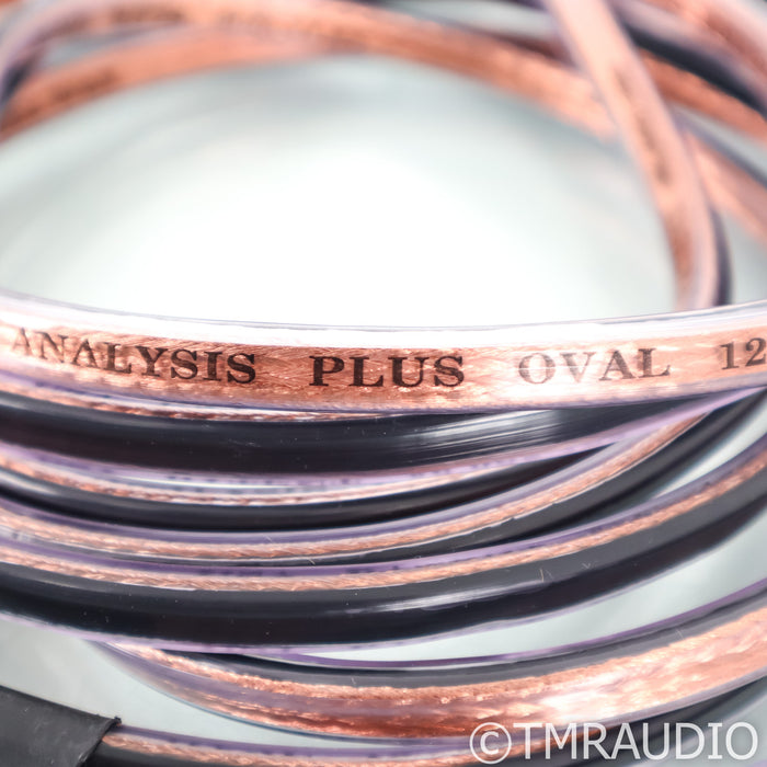 Analysis Plus Oval 12 Bi-Wire Speaker Cables; 8ft Pair Banana