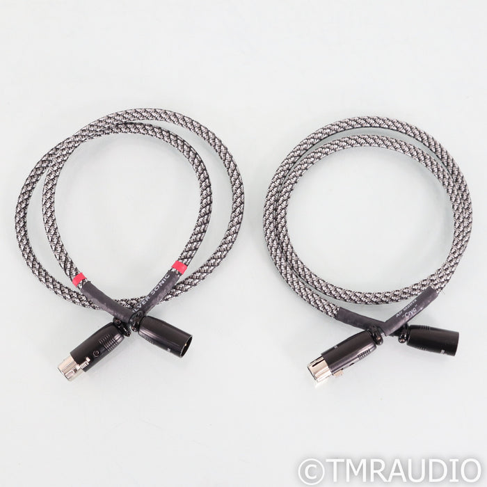 DH Labs Silver Sonic Air Matrix Cryo XLR Cables; 1m Pair Balanced Interconnect